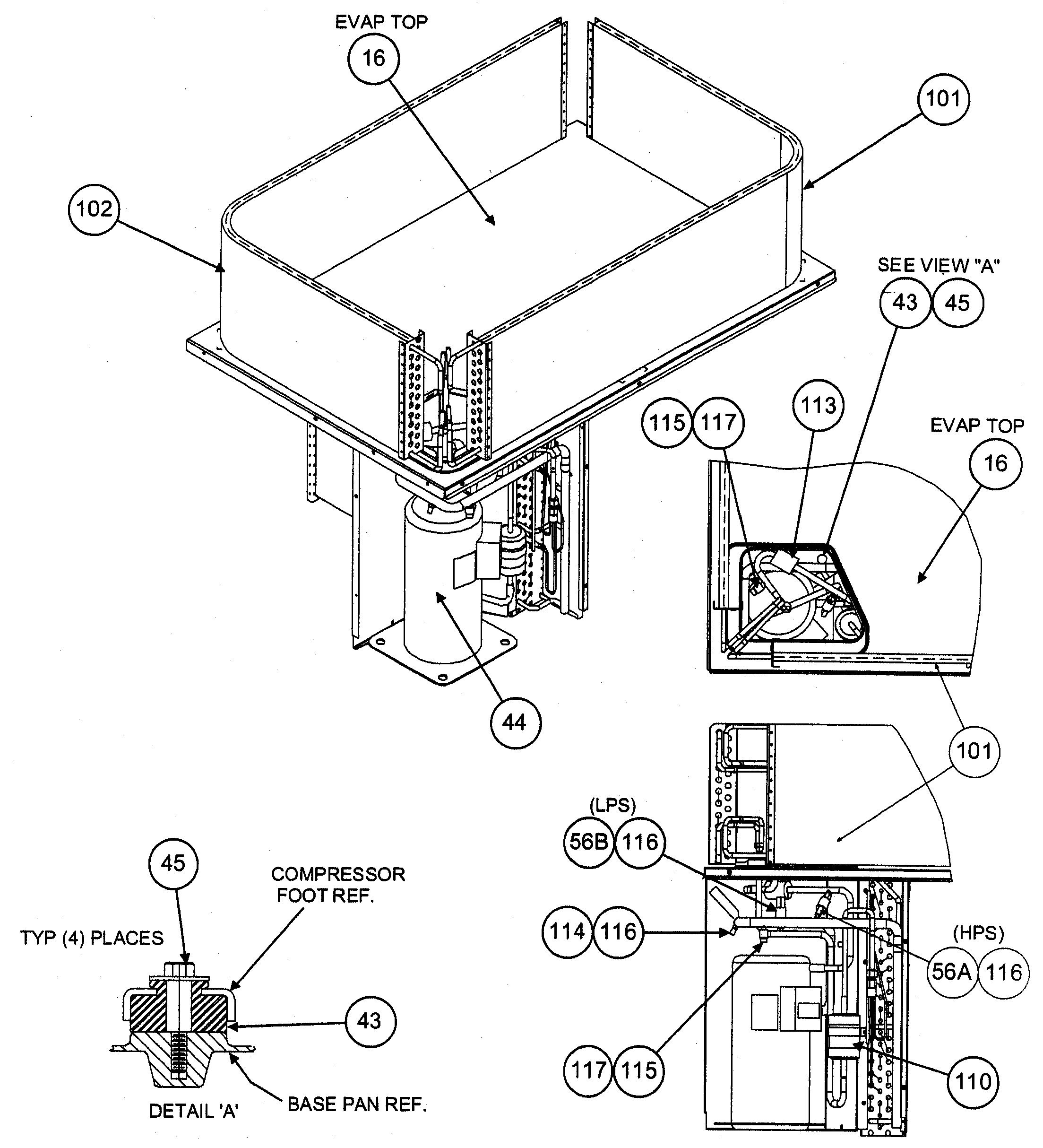 Evap top view