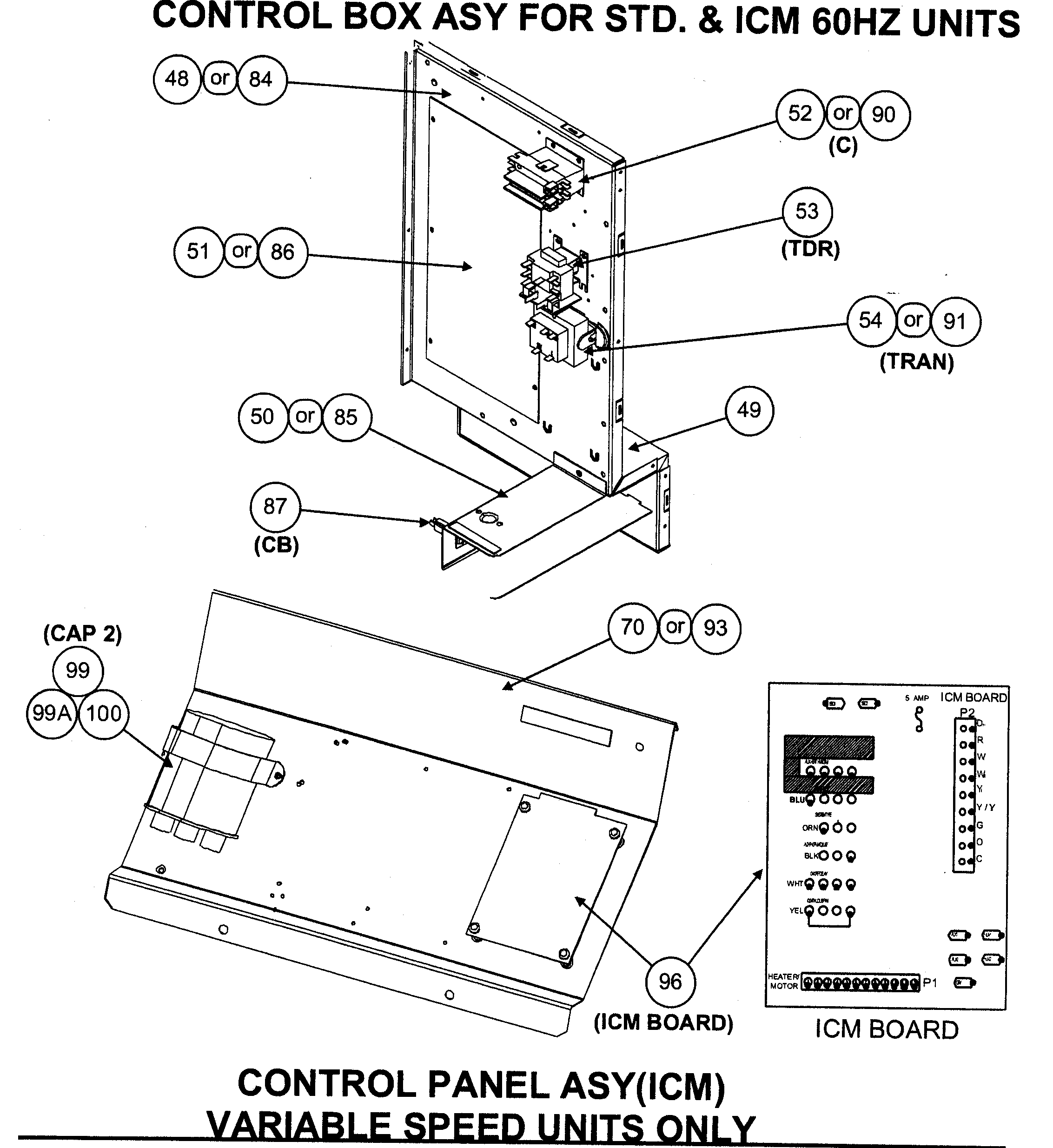 Control box assy/control panel