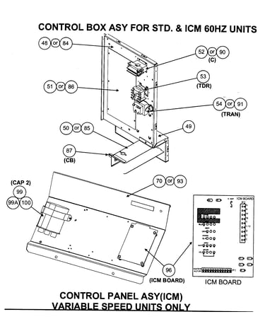 Control box assy/control panel