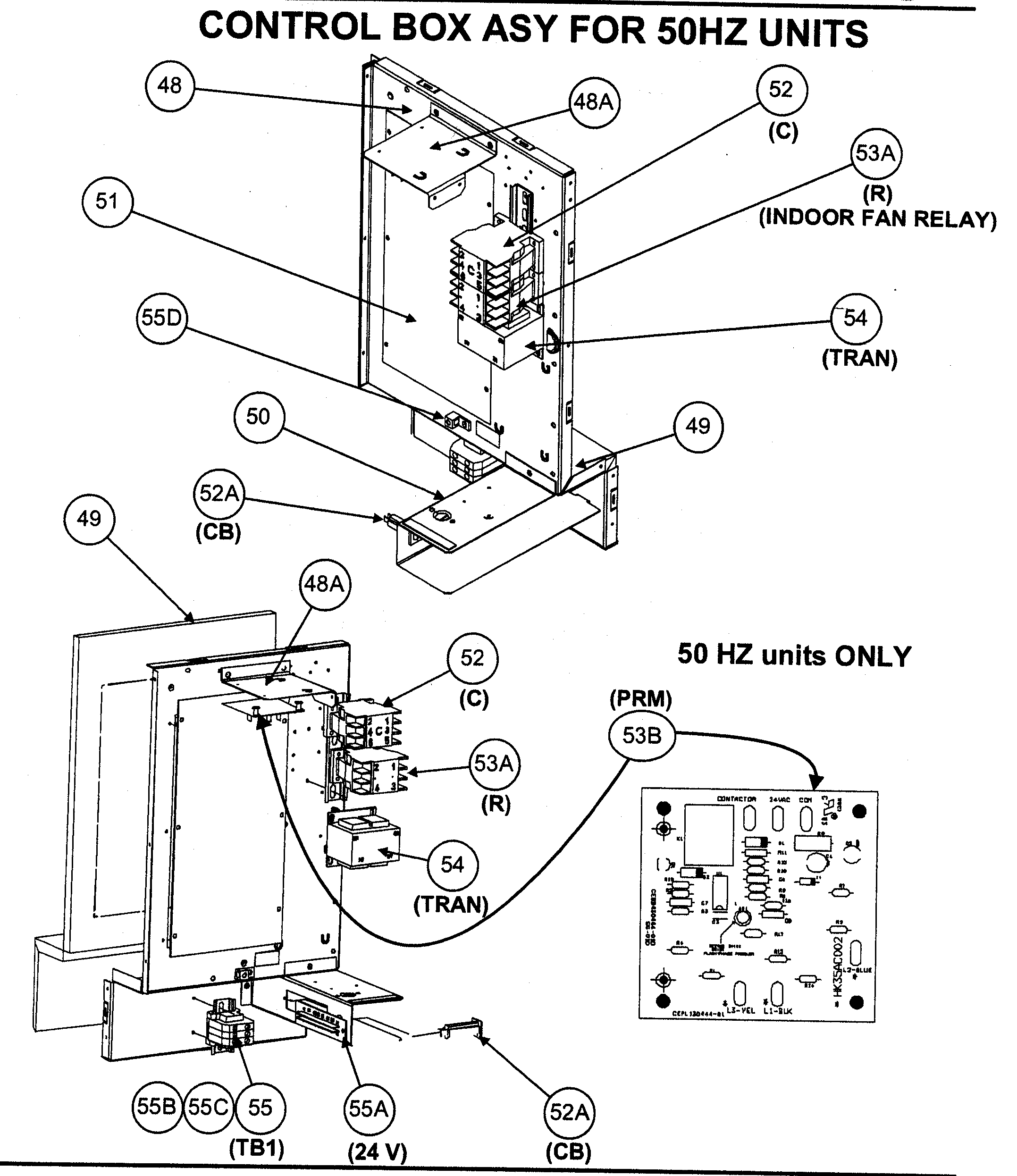 Control box assy
