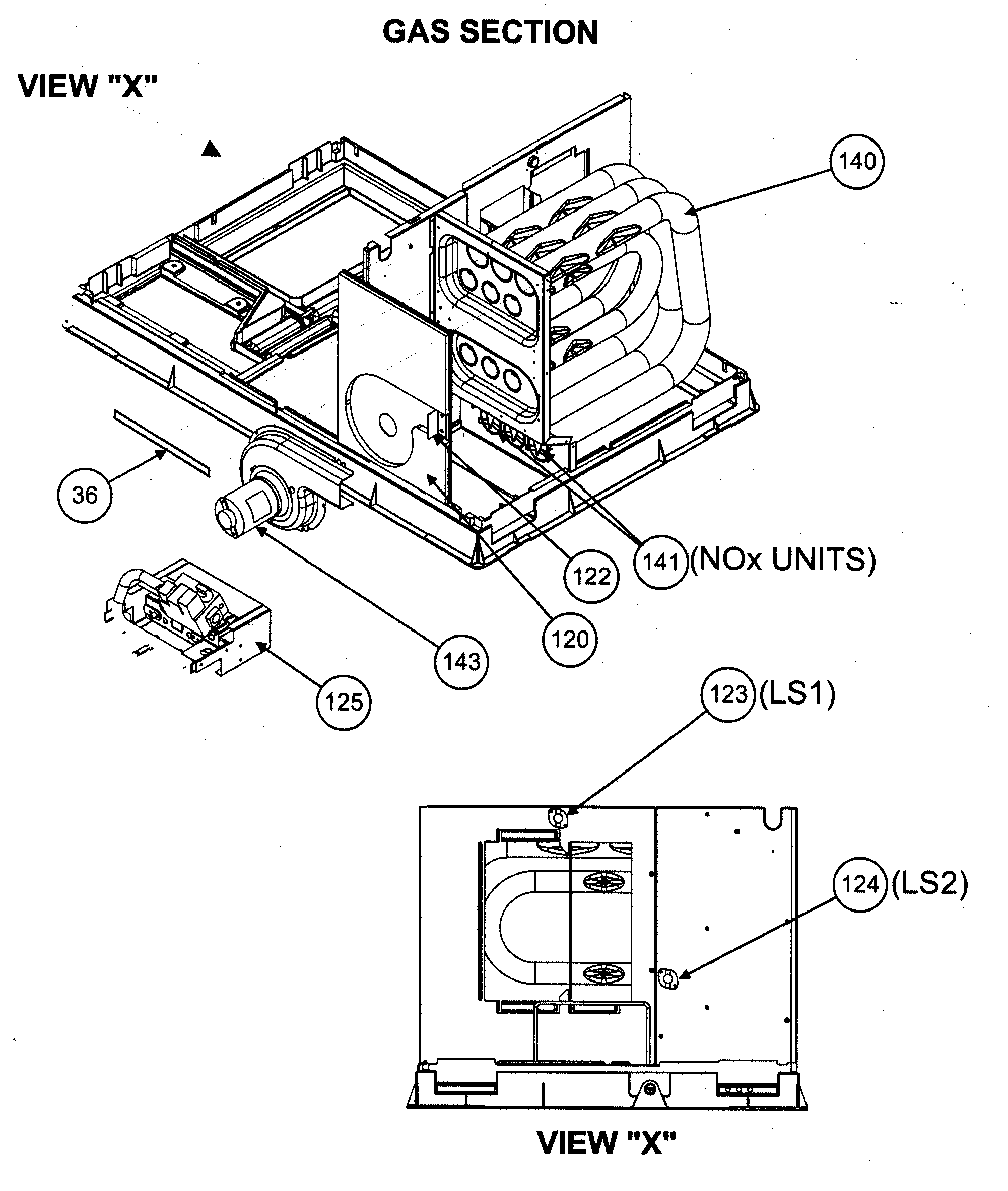 Gas section