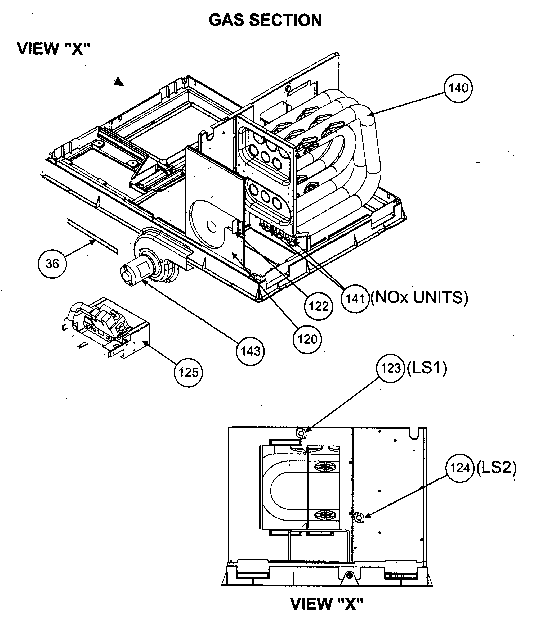 Gas section