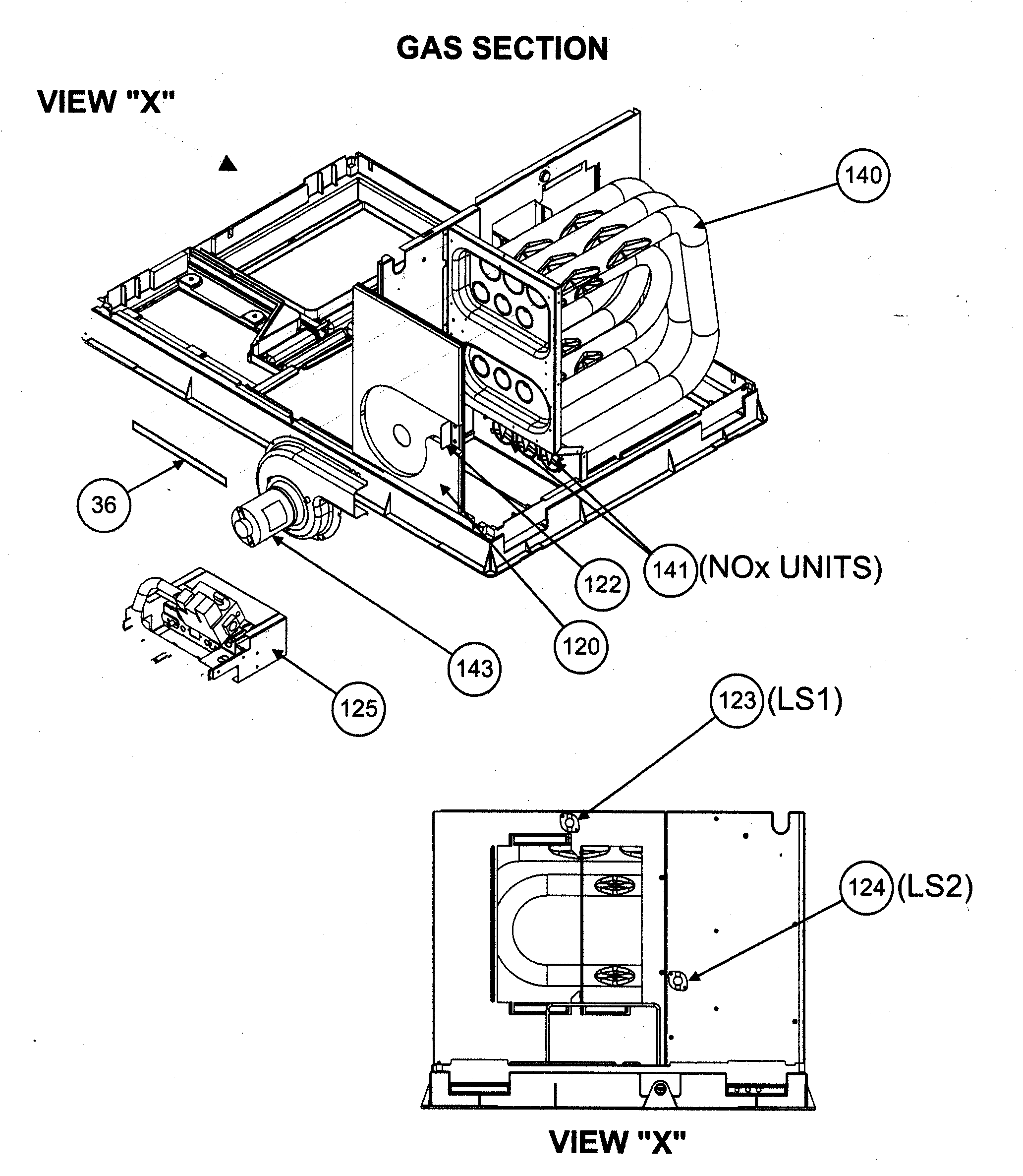 Gas section
