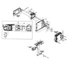 JVC GR-AXM17US cabinet parts 1 diagram