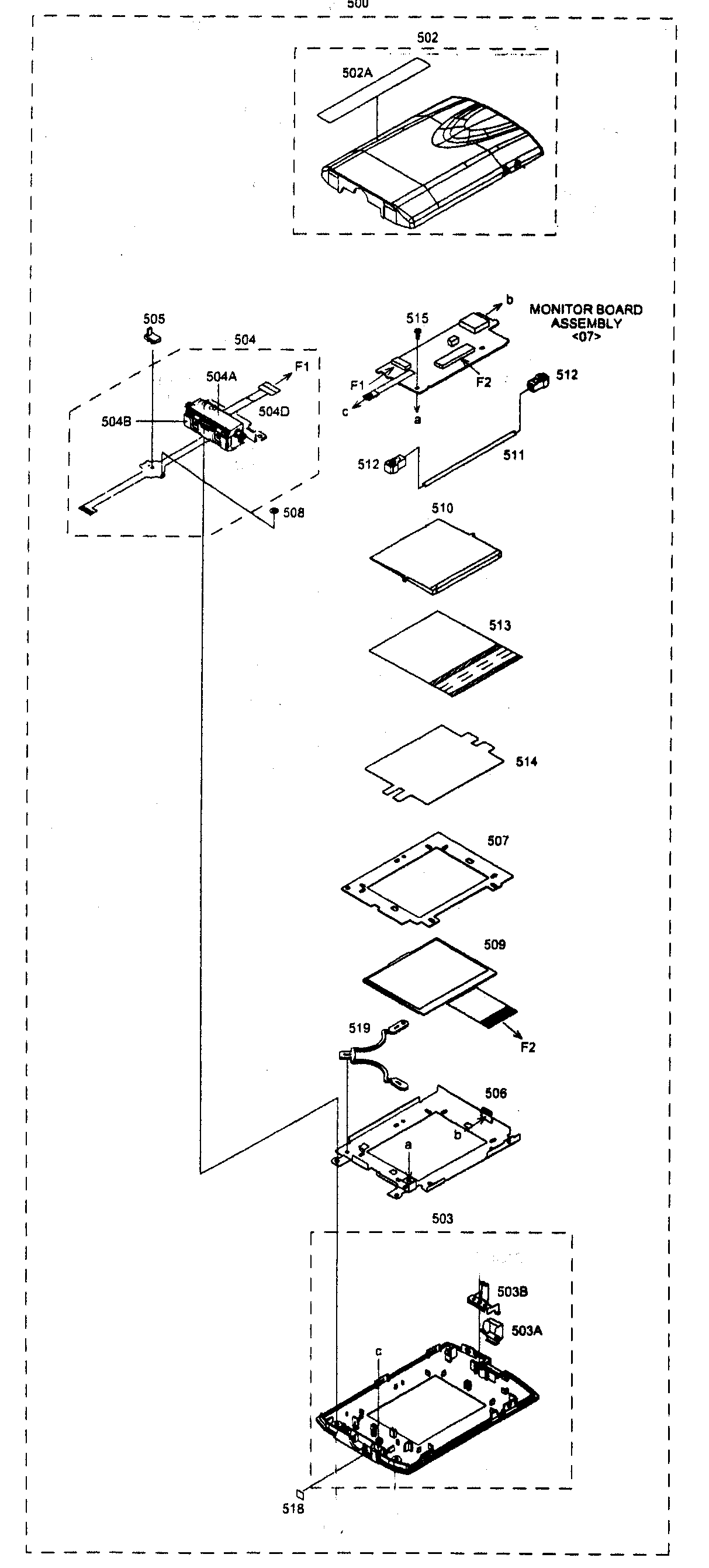Monitor assy