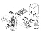 JVC HX-D7 cabinet parts diagram