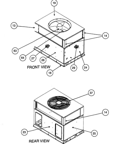 Front view/rear view