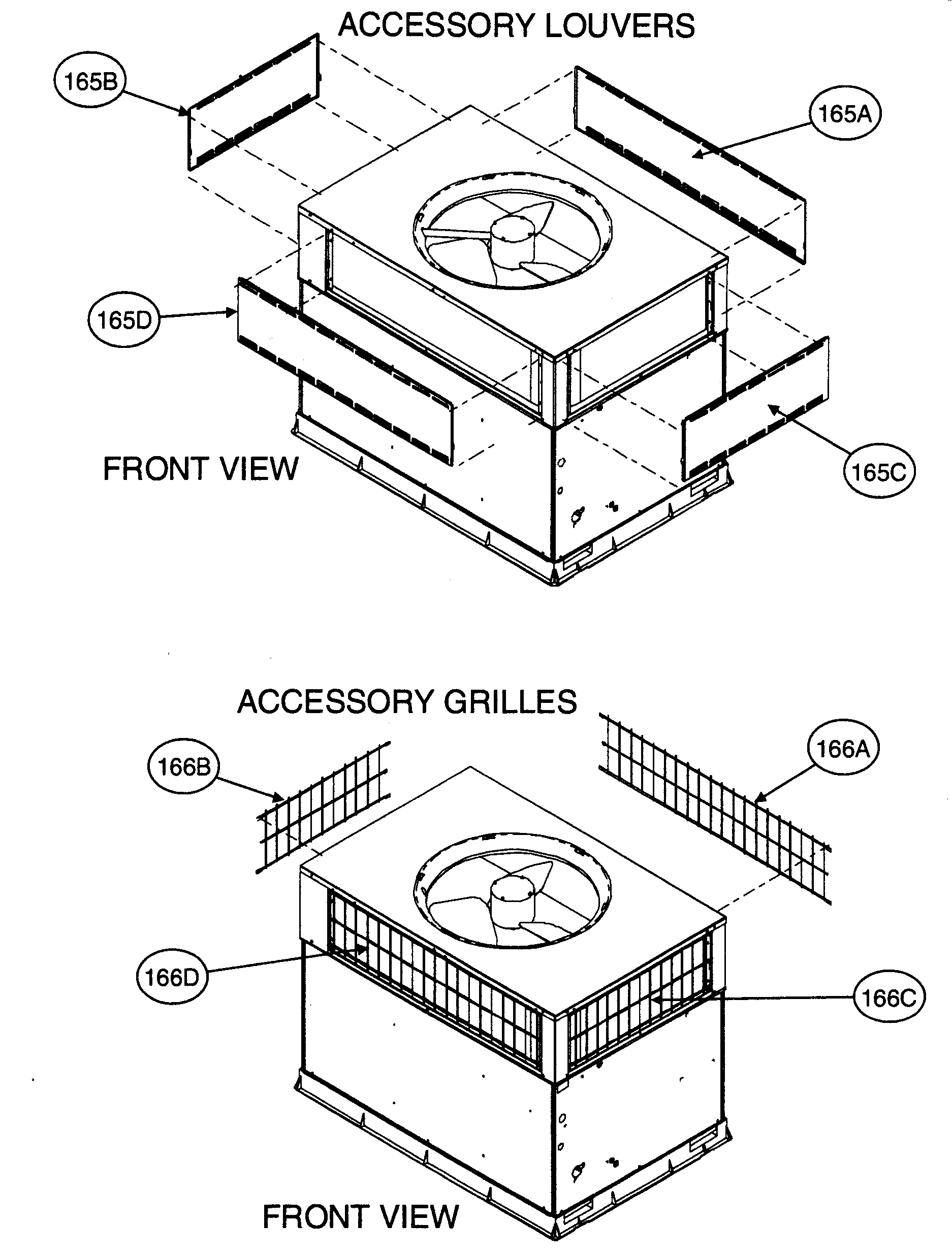 ACCESSORY LOUVERS/ACCESSORY GRILLES/FRONT VIEW