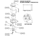 Carrier 48GP060090310 indoor fan motor/blower assy/bottom view diagram