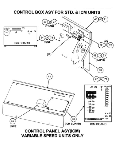 Control box assy/control panel assy