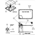 Payne PY1PJB048090AAAA evap top view/front view diagram