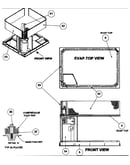 Evap top view/front view