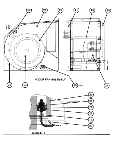 Indoor fan assy