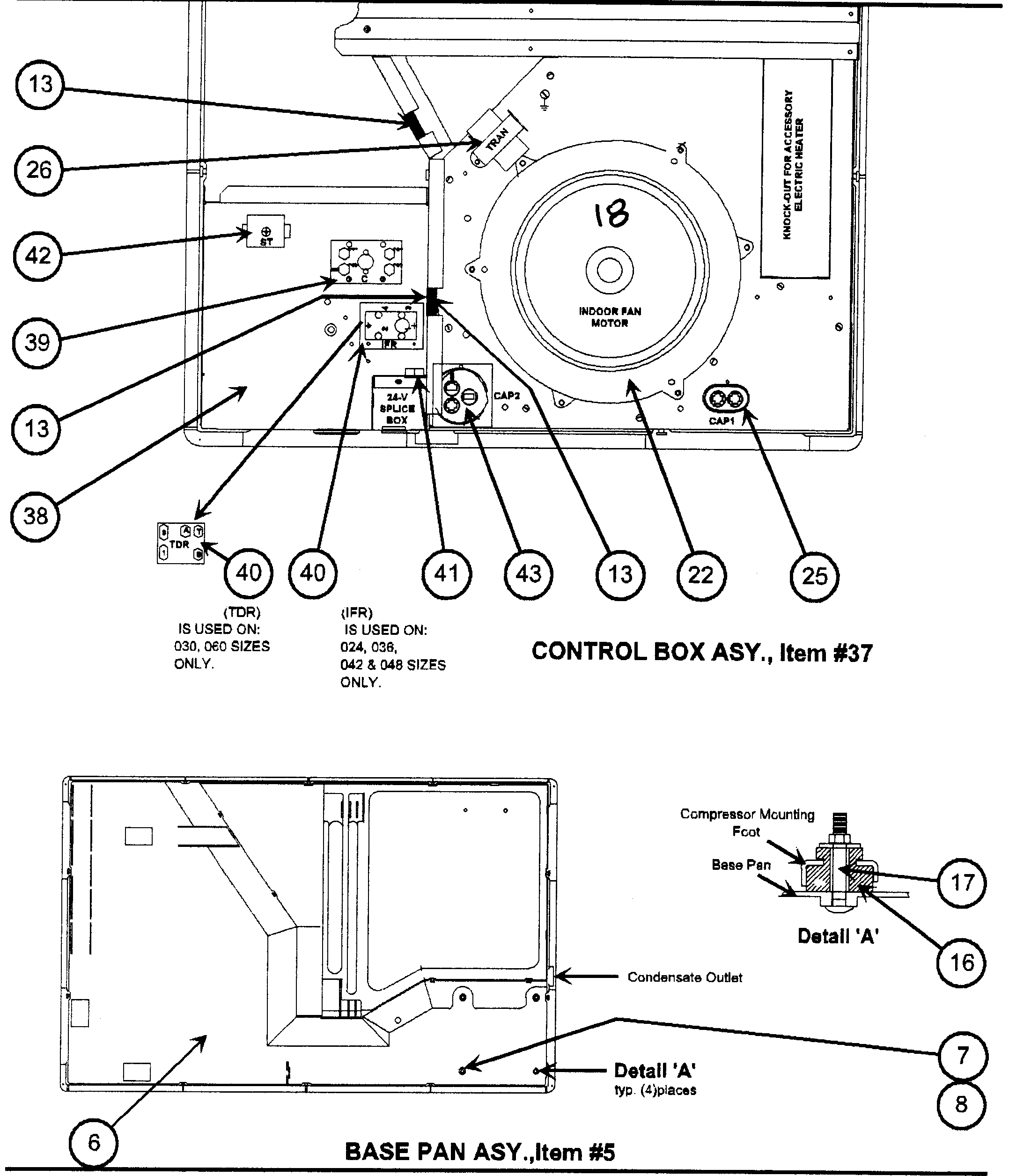 Control box assy/base pan assy