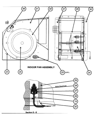 Indoor fan assy