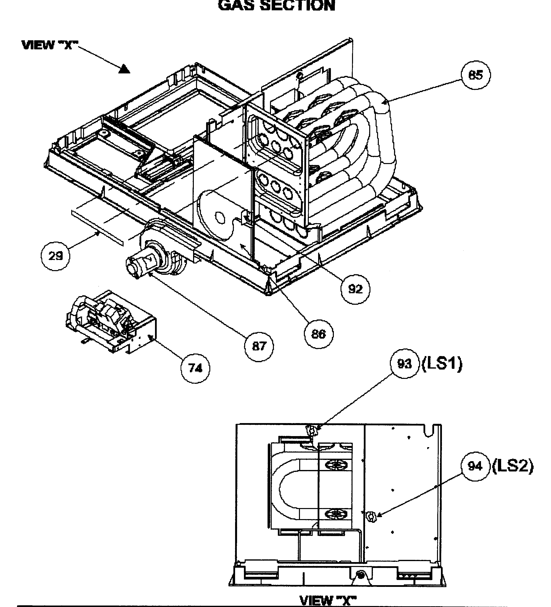 Gas section