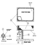 Evap top view/front view