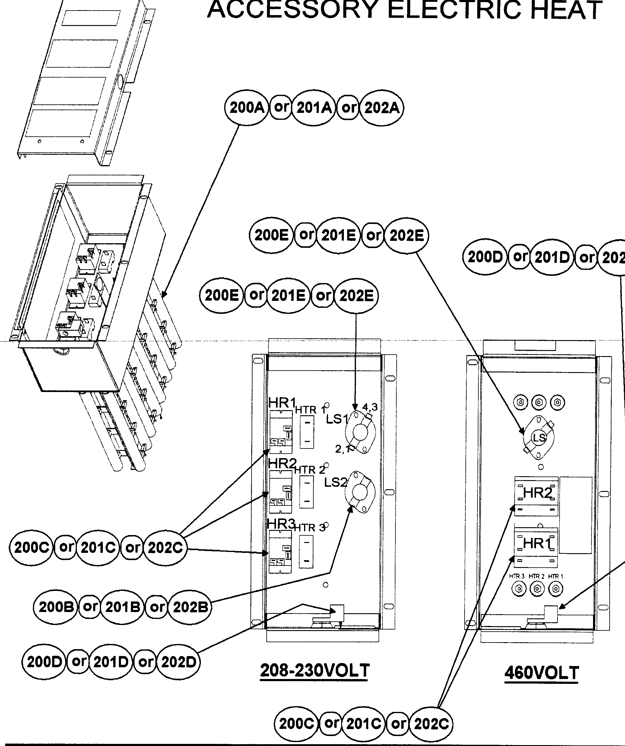 Accessory electric heat