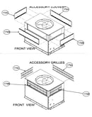 Accessory louvers/front view/accessory grilles