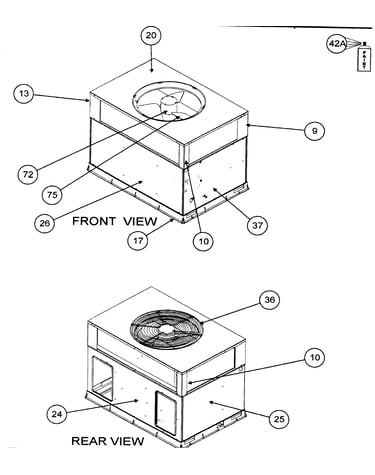 Front view/rear view