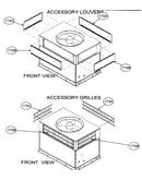 Accessory louvers/front view/accessory grilles