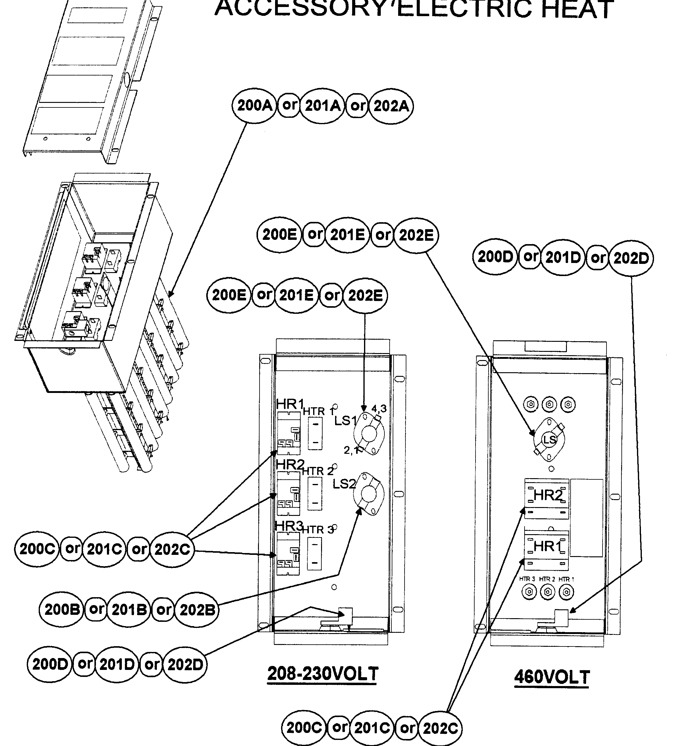 Accessory electric heat