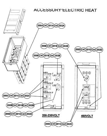 Accessory electric heat