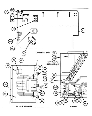 Control box/indoor blower/pipong