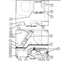 Carrier 50SX030300 duct side view/top view diagram
