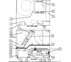 Carrier 50SX042300 duct side view/top view diagram