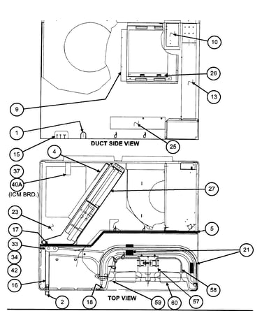 Duct side view/top view