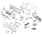 Yamaha RX-V757 cabinet parts diagram