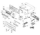 Yamaha RX-V657 cabinet parts diagram