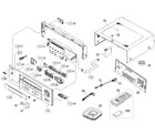Yamaha HTR-5835 cabinet parts diagram