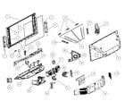 Hitachi 60VS810 cabinet parts diagram