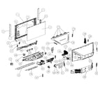 Hitachi 70VS810 cabinet parts diagram