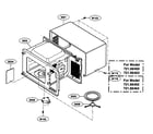 Kenmore 72166462500 oven cavity parts diagram