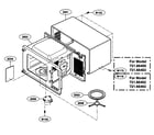 Kenmore 72166463500 oven cavity parts diagram