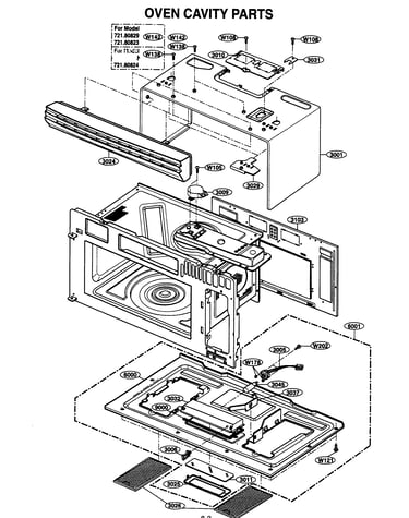 Oven cavity parts