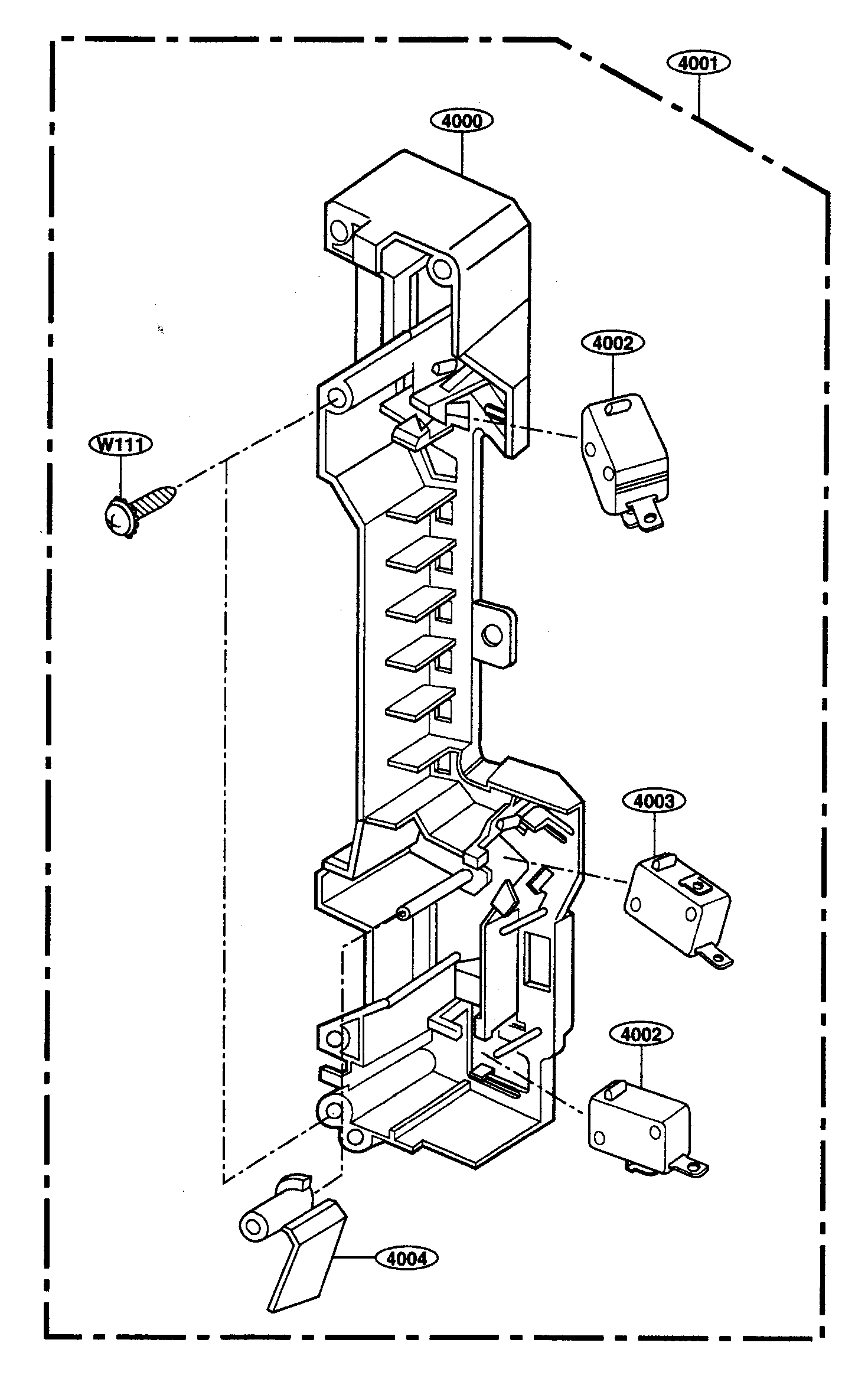 Latch board parts