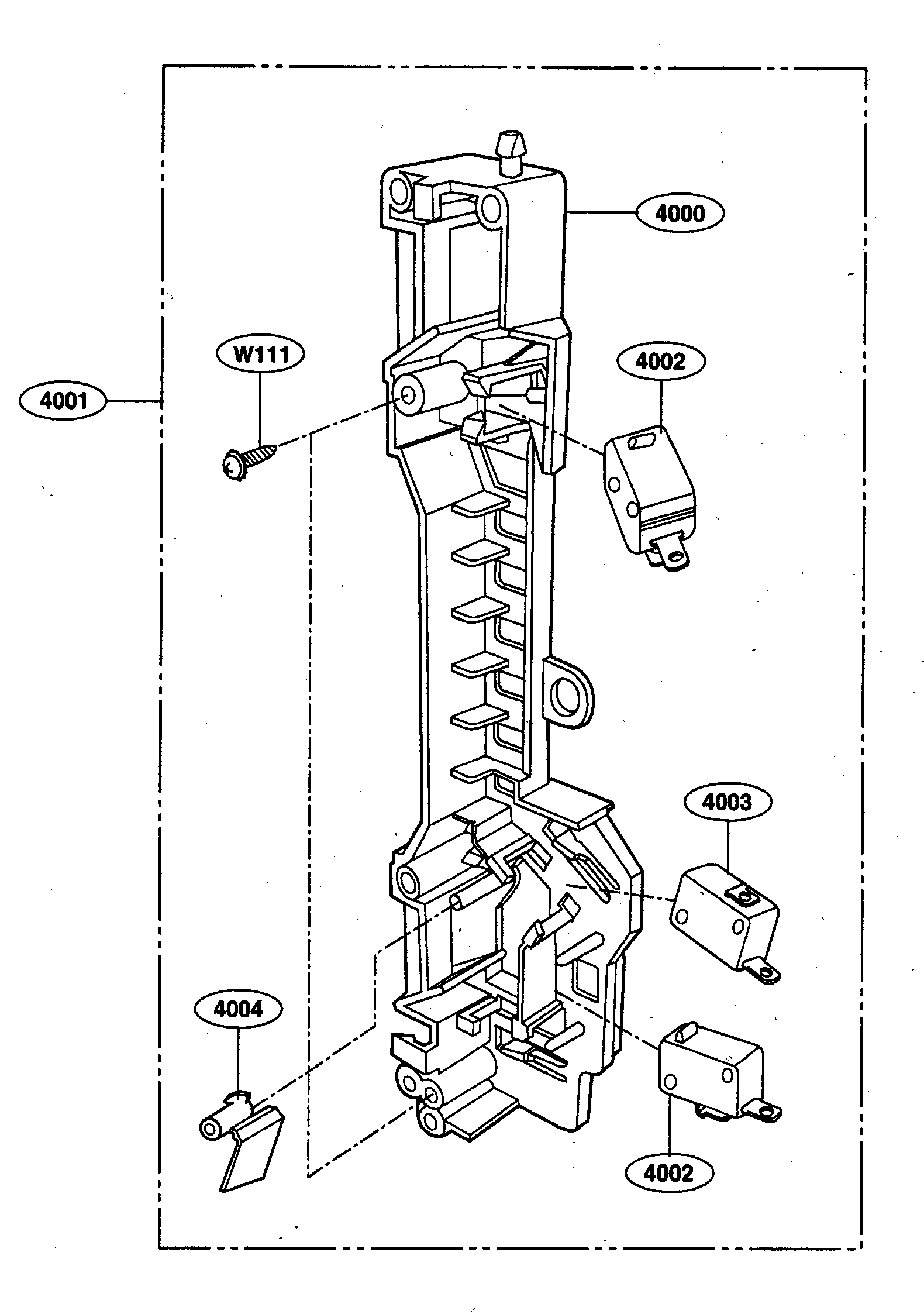 Latch board parts