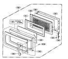 Kenmore 72180604500 door parts diagram