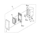 Sony SS-TS43 cabinet parts diagram
