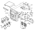Sony MHC-GX355 cabinet parts diagram
