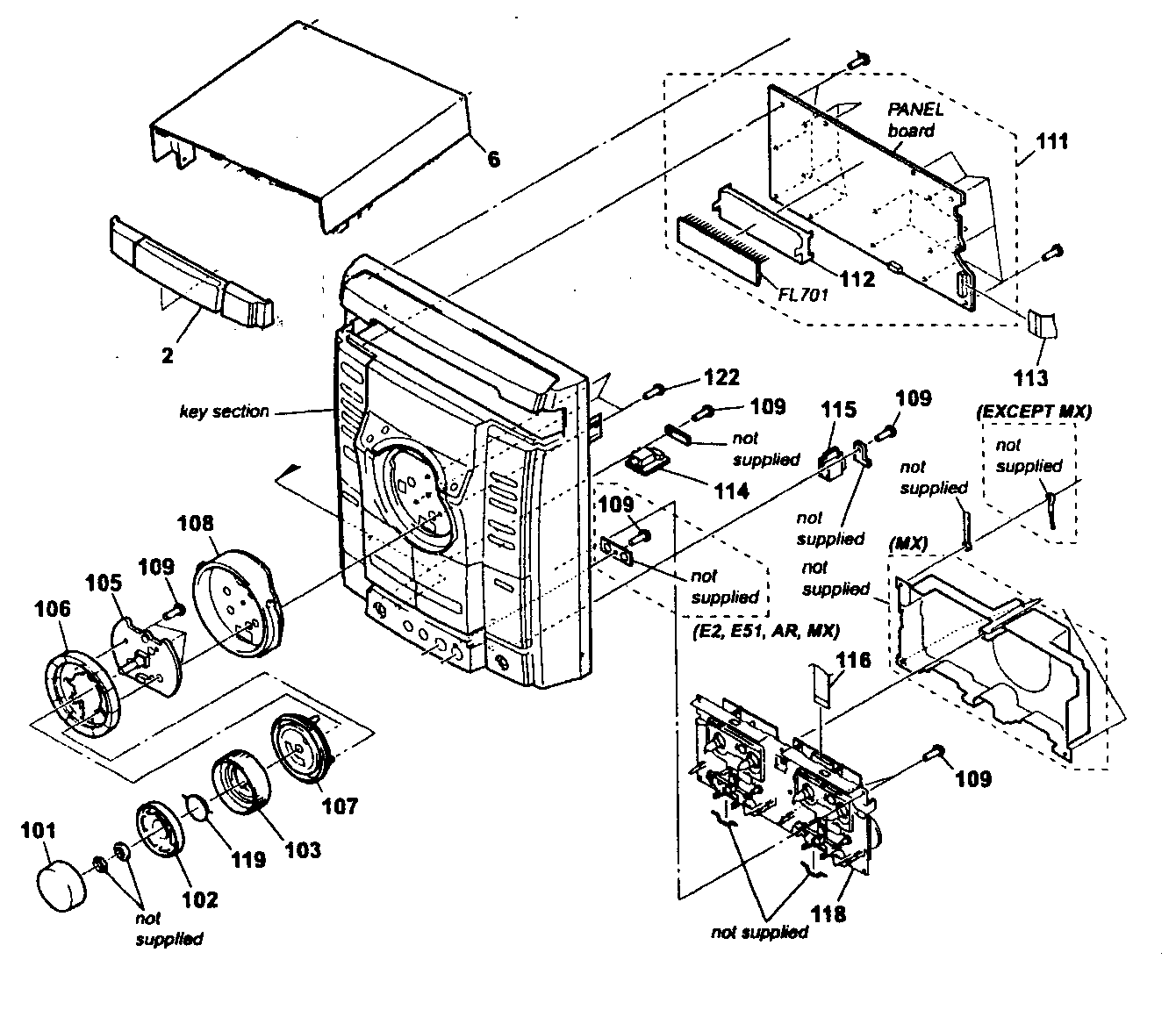 Cabinet parts