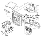Sony HCD-GX355 cabinet parts diagram