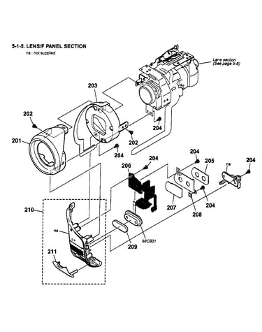 Lens/front section
