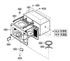 Kenmore 72166102500 oven cavity diagram
