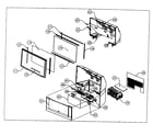 Hitachi 51F710 cabinet parts diagram