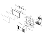 Hitachi 65F710 cabinet parts diagram